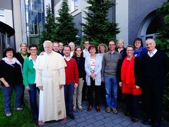 Gruppenfoto mit hohem Besuch